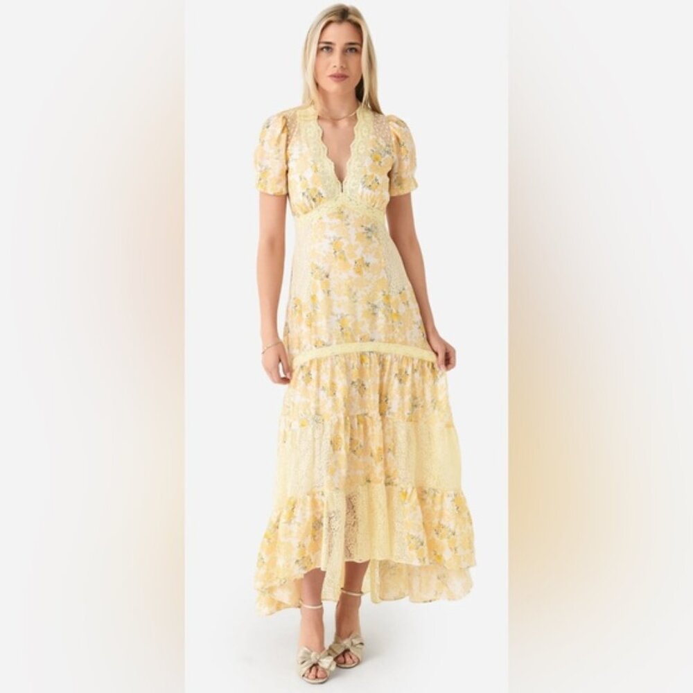 LoveShackFancy Tink Dress Lemon Daydream